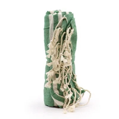 Cotton Pario Throw - 100x180 cm - Picnick Verde — foto 1