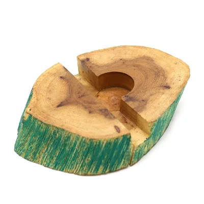 Porta cellulare in legno Gamal Grande - Verdeacqua — foto 5