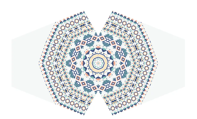 Reusable Fashion Viso Covering - Aztec Tribale (Adult)