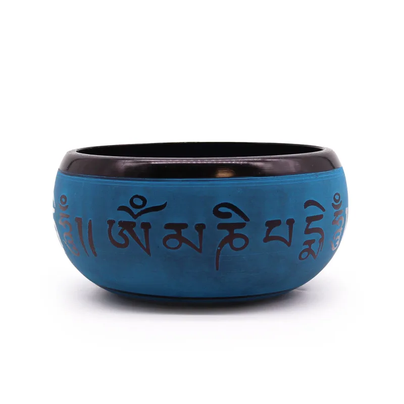 Earth Powder Singing Bowl Blu Mantra Five Buddha 16cm