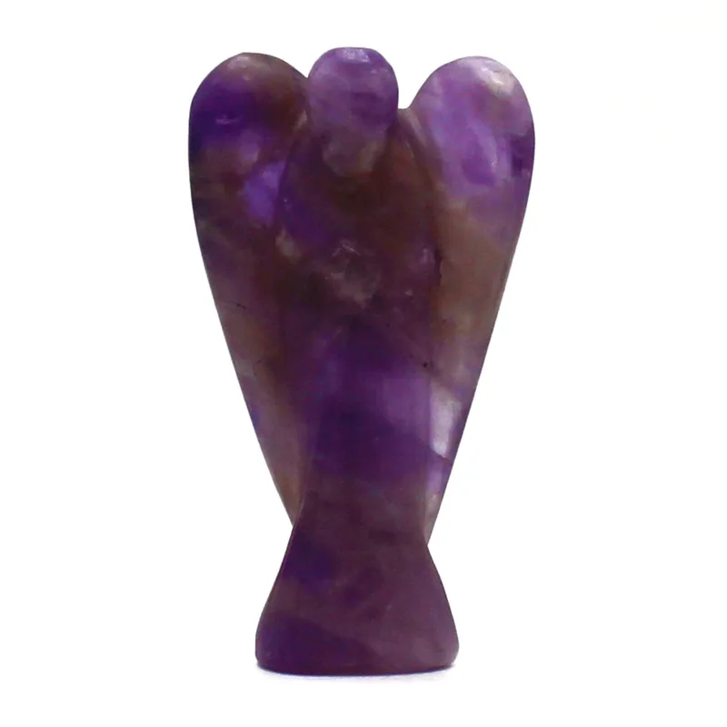 Hand Carved Gemstone Angel - Amethyst — foto 1