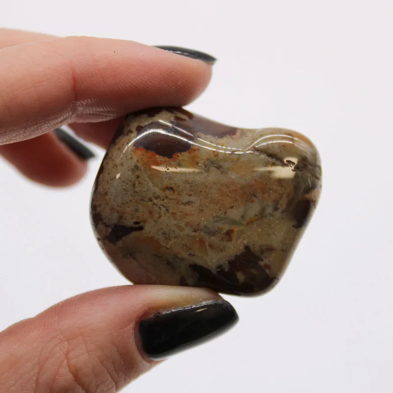 Bag of 6 Large African Tumble Stones - Jasper Nguni — foto 1