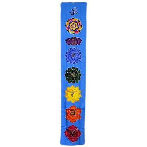Chakra Drop Banner Sky Blu 183x35cm