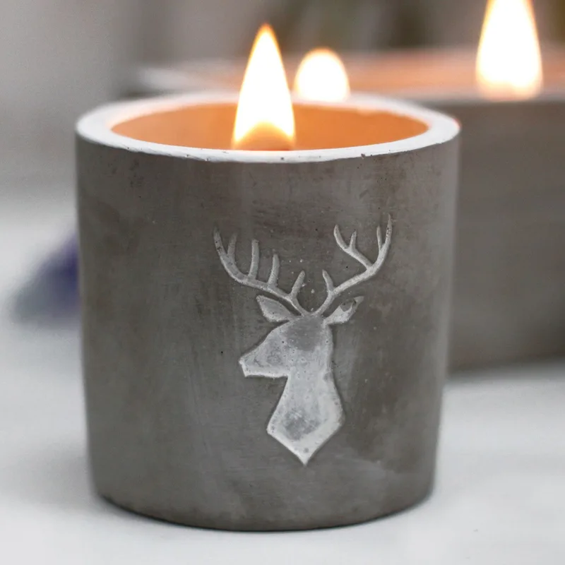 Med Concrete Soy Candela - Stag Head - Whiskey & Woodsmoke — foto 3