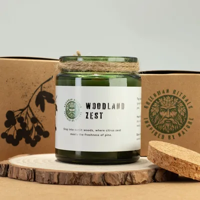 Greenman Woodwick Soy Candela Woodland Zest — foto 4