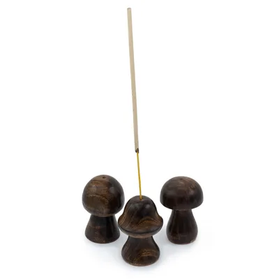 Set di 3 Mini Funghi per Incenso (8cm / 7cm / 6,5cm) — foto 5
