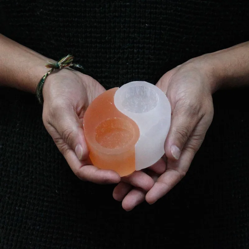 Selenite Ying Yang Candela Porta — foto 1