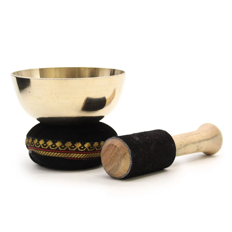 Brass Singing Bowl Gift Set 9cm — foto 4