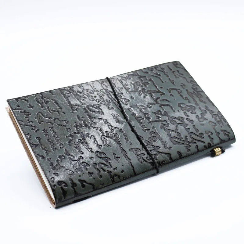 Fatto a mano Leather Journal Important Things To Do Grey — foto 1