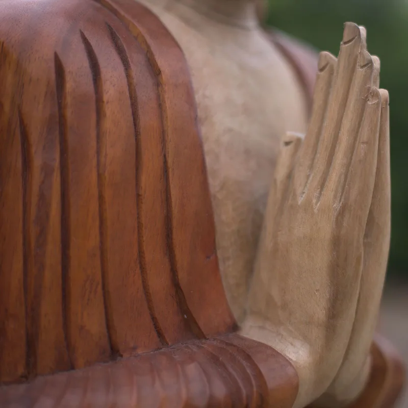 Hand Carved Buddha Statue 60cm Welcome — foto 5