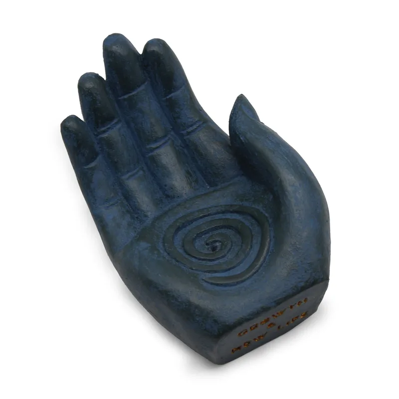 Hand Incenso Bruciatore Fertility Blu — foto 2