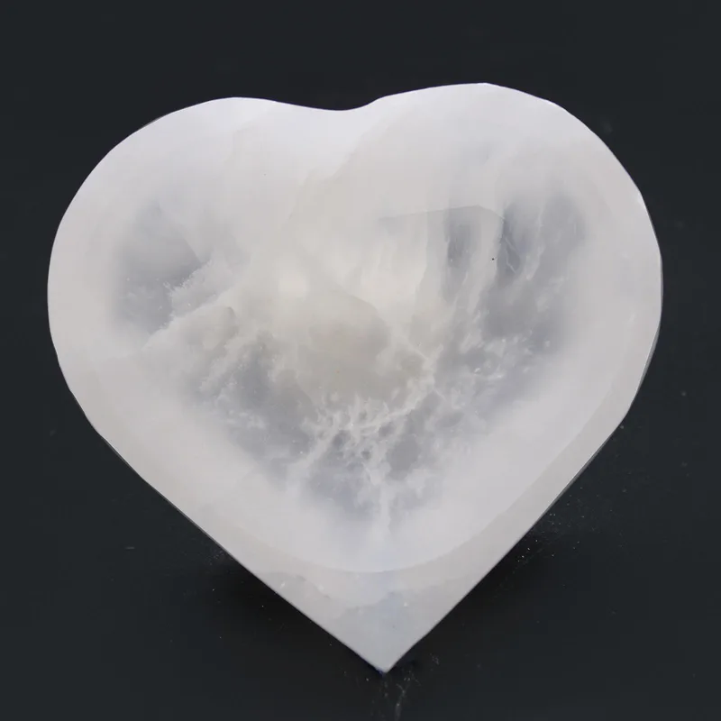Selenite Heart Bowl 10cm — foto 3