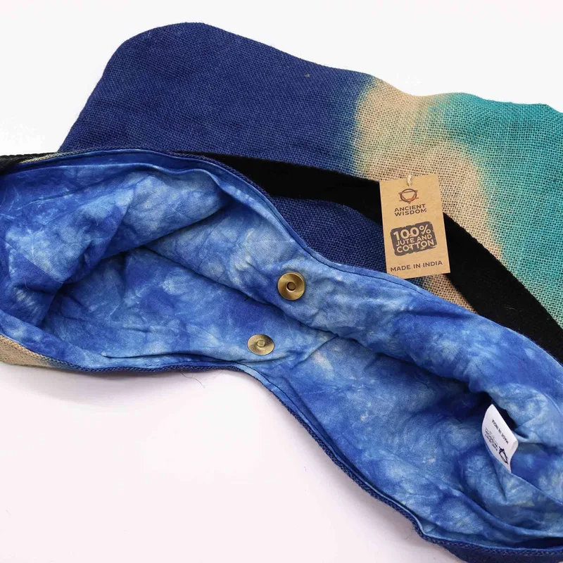Soft Blend Shoulder Tote Denim Blu — foto 3