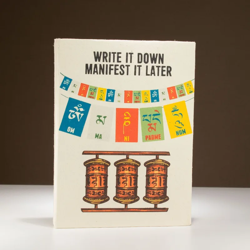 Lrg Lokta Inspiration Notebook (21x15cm) - 45 leafs - Write it Down - inc bookmark — foto 2