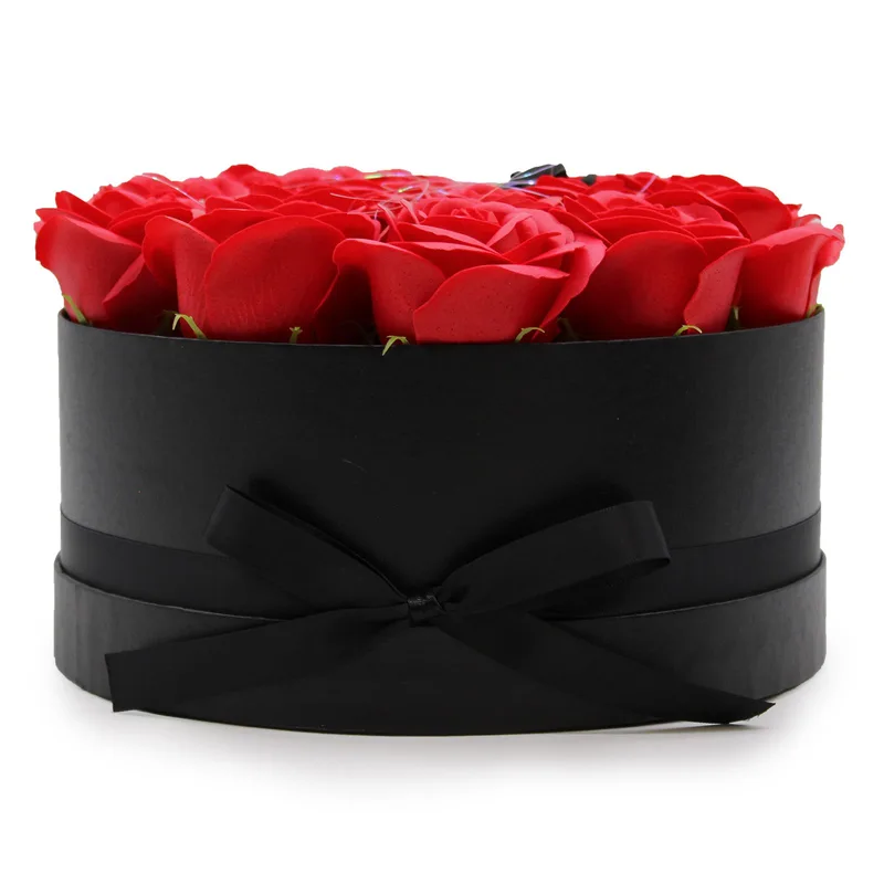 Sapone Fiore Gift Bouquet 14 Red Roses Round — foto 6