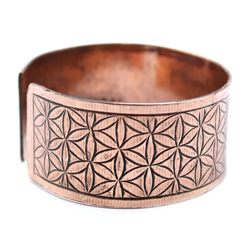 Bracciale Tibetano in Cuoio - Fiore della Vita — foto 1