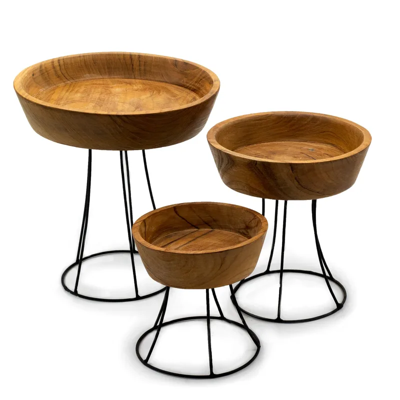 Elevated Teak Bowl 20cm Large Tray — foto 2
