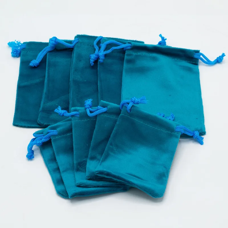 100x Small Velvet Pouch 7x9cm — foto 4