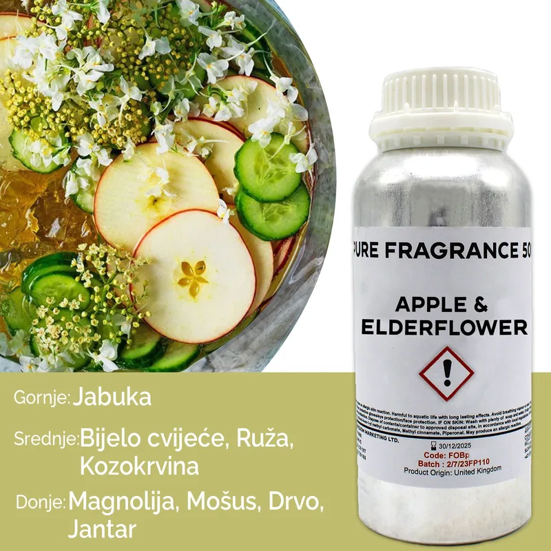 Apple & Elderflower Puro Profumo Olio 500ml