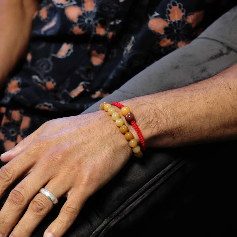 Gemstone Double Power Bracelets- Yellow Aventurine — foto 1