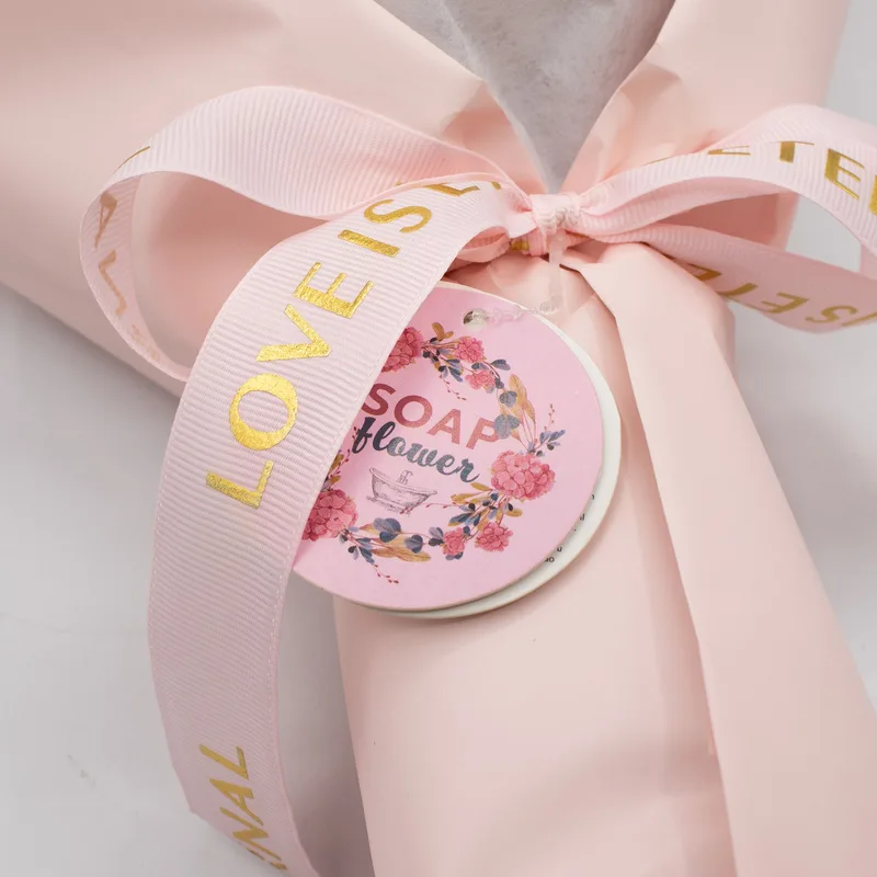 Large Pink Roses Bouquet Love is Eternal Gift Card