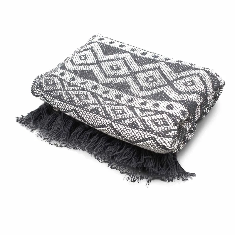 Boho Comfort Throws - Grey Geometric — foto 3