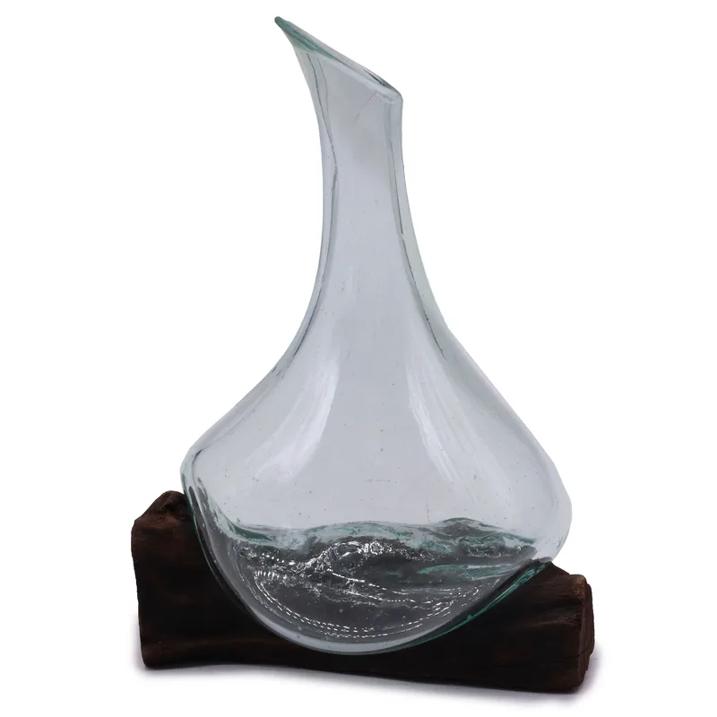 Molten Glass Mini Decanter on Legno 20cm — foto 4