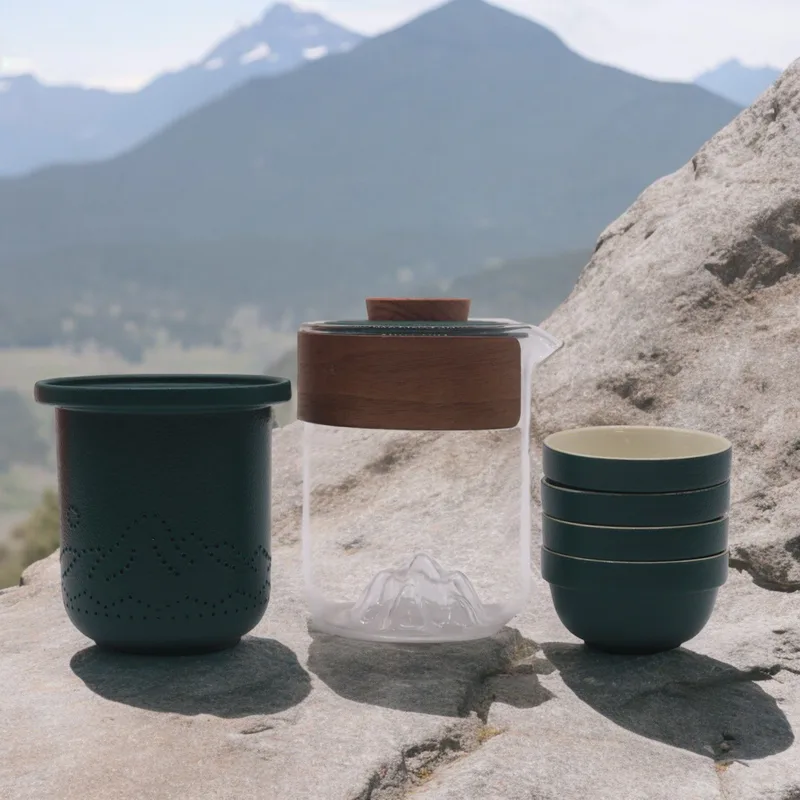 Travel Mountain Teapot Set Four Friends Travel Pack — foto 4