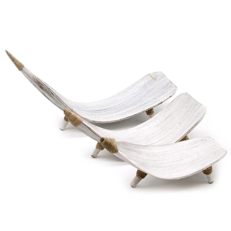 Coconut Leaf Fruit Bowl Set Whitewash — foto 2