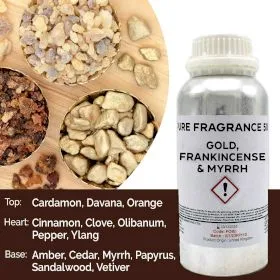 Oro Frankincense & Myrrh Puro Profumo Olio 500ml — foto 6