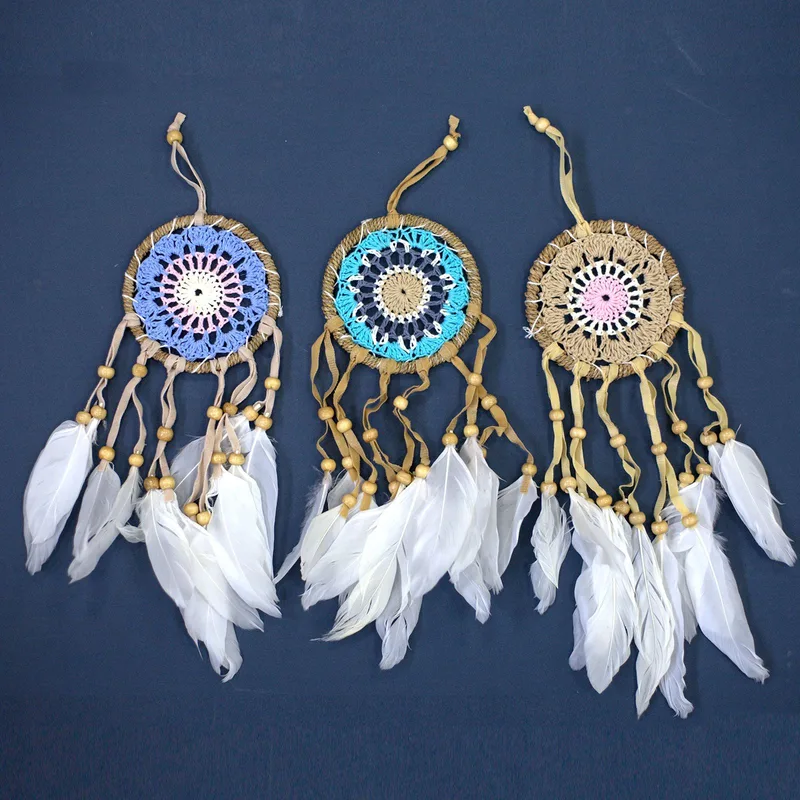 Pastel Pink Macramé Dream Catcher 9cm (asst colours) — foto 1
