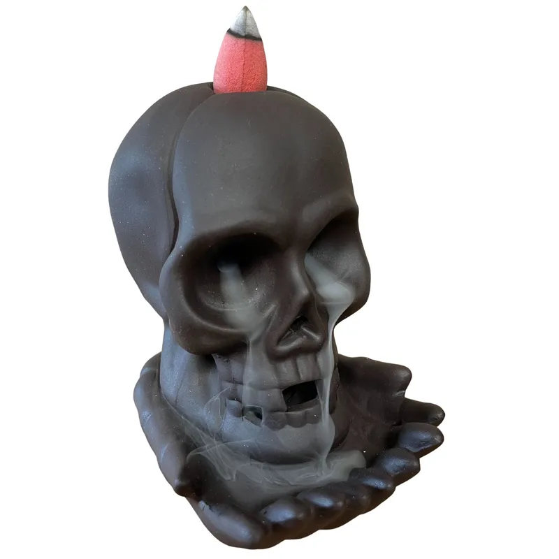 Backflow Incenso Bruciatore Weeping Skull — foto 1