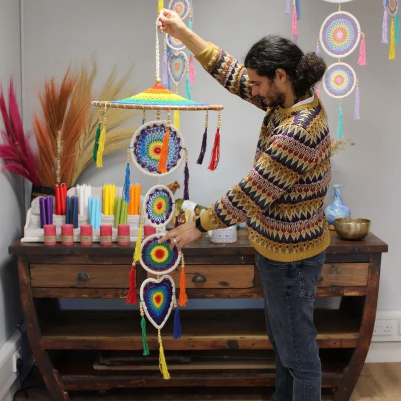 Extra Large Drama Dreamcatcher Vivid Rainbow — foto 1