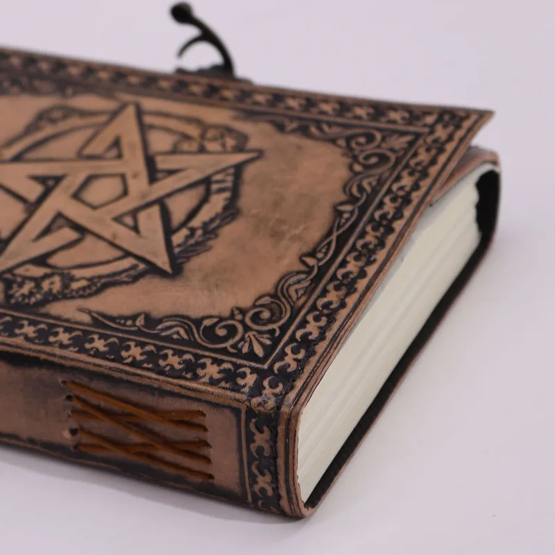 Pentacle Esoteric Notebook Anique Grey 200 pages Stich Edge 17.5x12.5x3cm