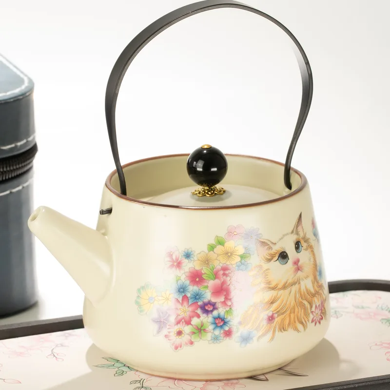 Travel Teapot Set & Two Cups - Cat Lover — foto 2