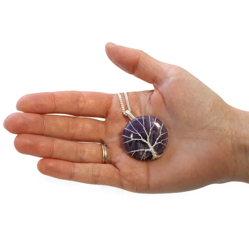 Albero of Life Gemstone Necklace Amethyst — foto 1