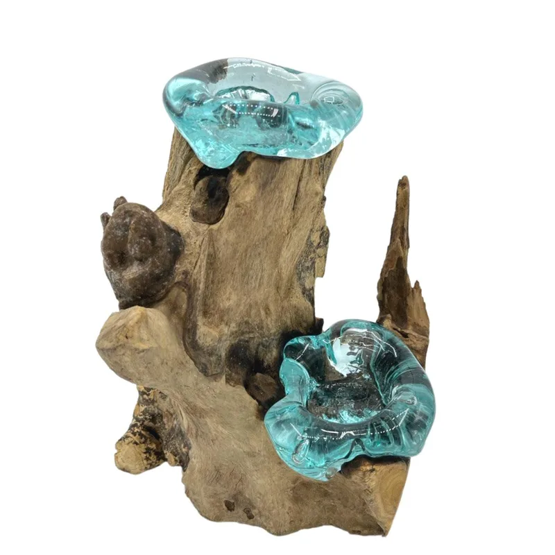 Molton Glass Candela Double Porta on Legno — foto 5