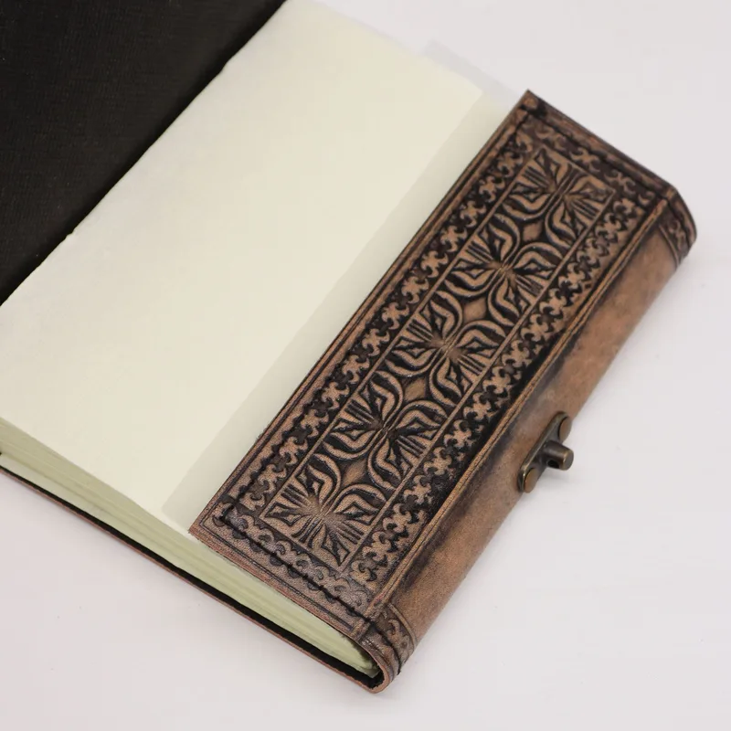 Hamsa Esoteric Notebook Antique Grey 200 pages Stich Edge 17.5x12.5x3cm