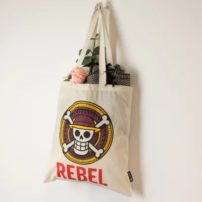Nomad Sari Iconic Basic Tote Bag - REBEL - Naturale 4oz