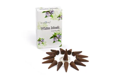 Bianco Muschio Incenso Cones