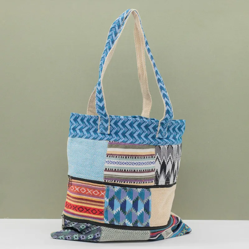 Patchwork Kathmandu Tote Bag Dhaka Design — foto 3