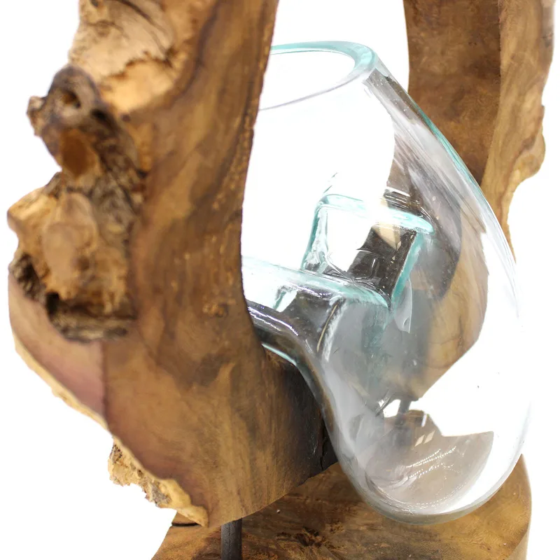 Molton Glass Hanging Art Vase on Legno — foto 3