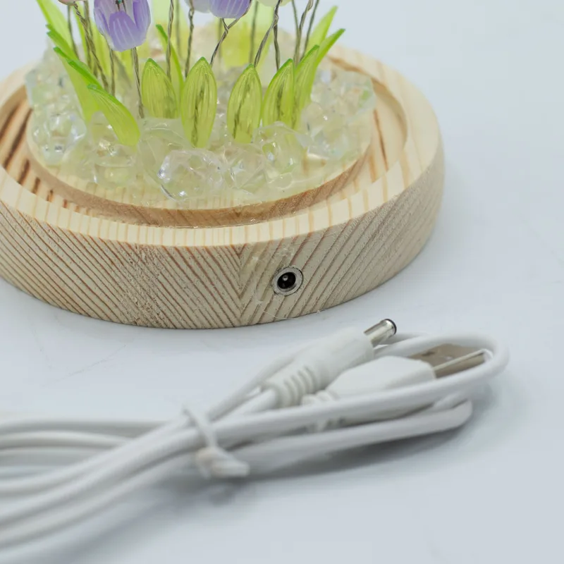 Floral Glow Garden Dome 20 Multi Tulips LED USB — foto 4