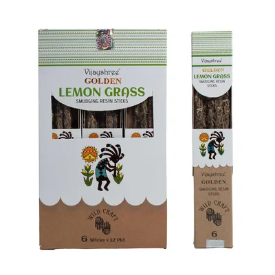 Golden Limone Grass Smudging Resin Sticks - 30g