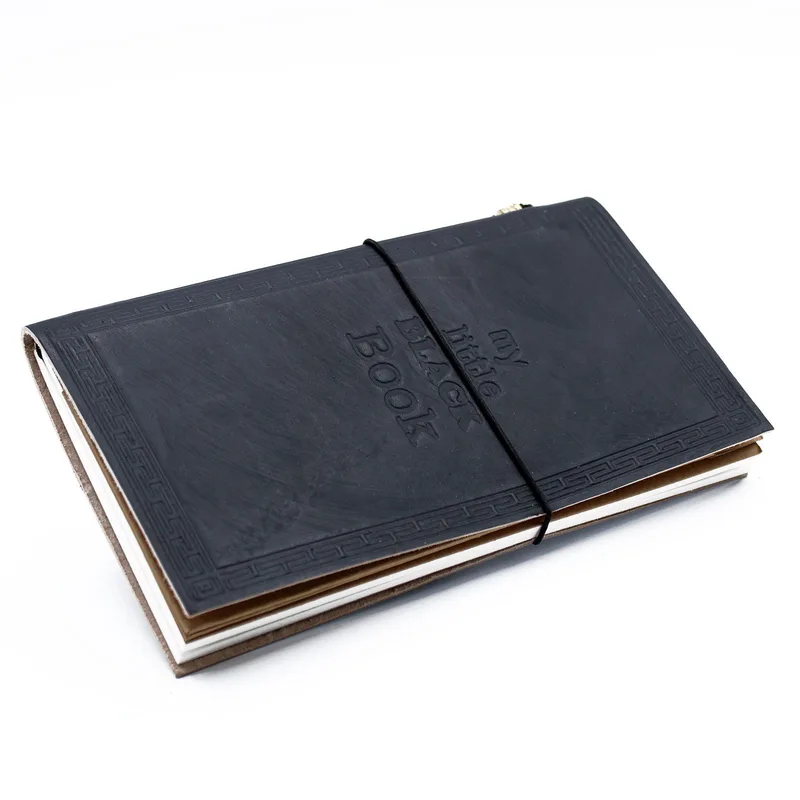Fatto a mano Leather Journal My Little Nero Book Nero