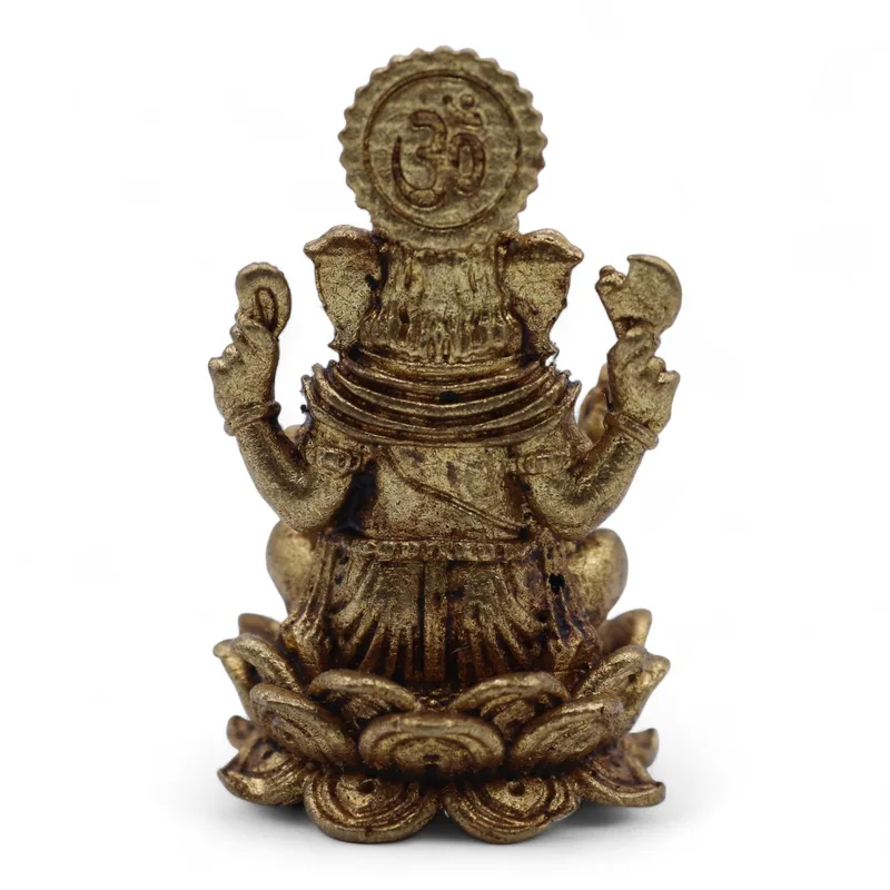 Brass Miniature Gods - Ganesha (22gms) - 37mm — foto 3