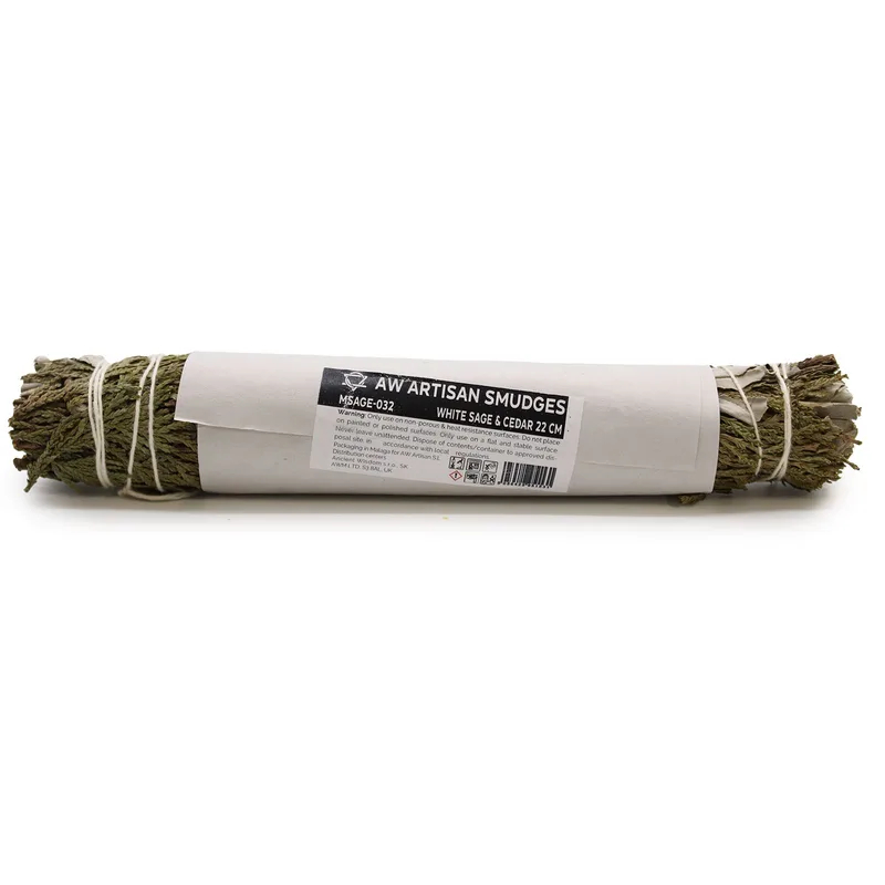 Smudge Stick Bianco Sage & Cedar 22 cm