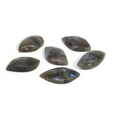 Madagascar Labradorite Leaf Stones (approx 13-20gms 40-50mm) — foto 2