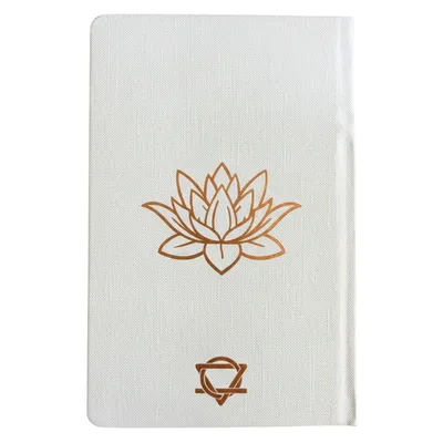 Bianco Wellness Journal - 120 pages - Rosa Oro Albero of Life — foto 1
