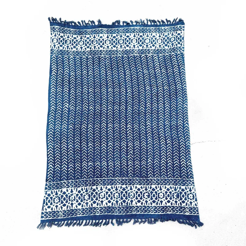 Fatto a mano Indigo Throw 170x120cm Seedha Arrows — foto 3
